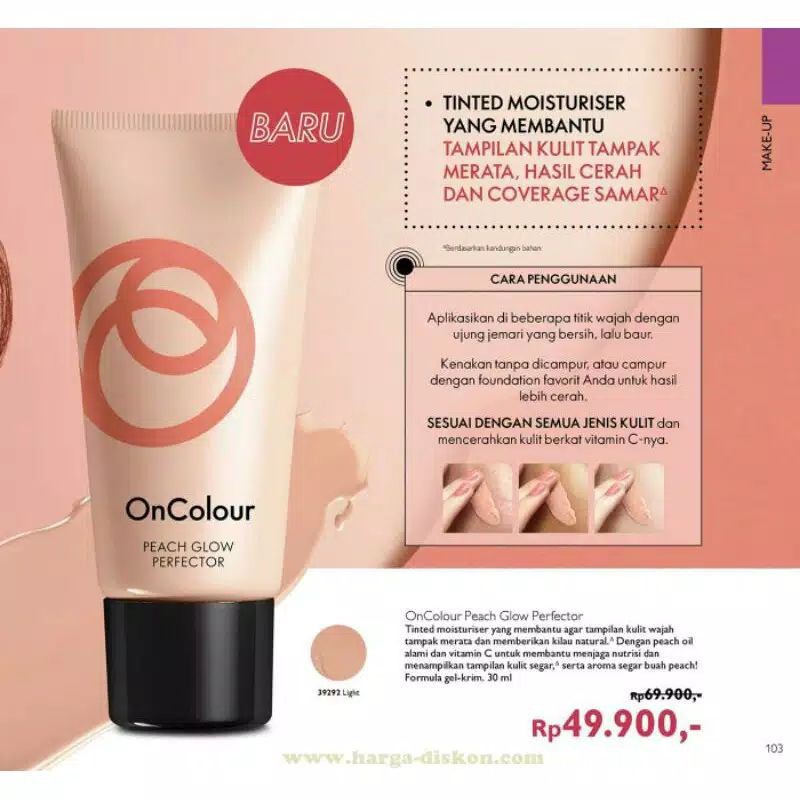 oncolour pe@ch glow perfector