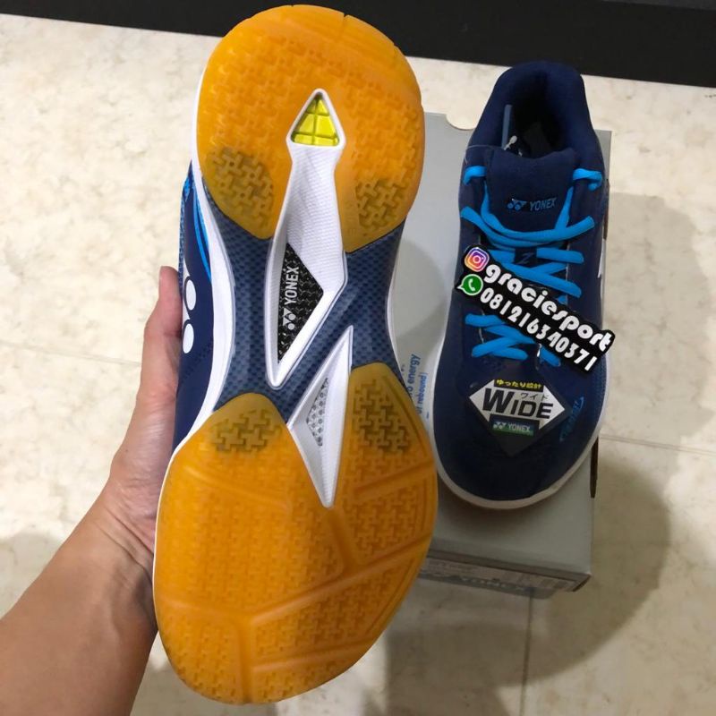 Sepatu Yonex Shb65z3 Wide Navy Blue