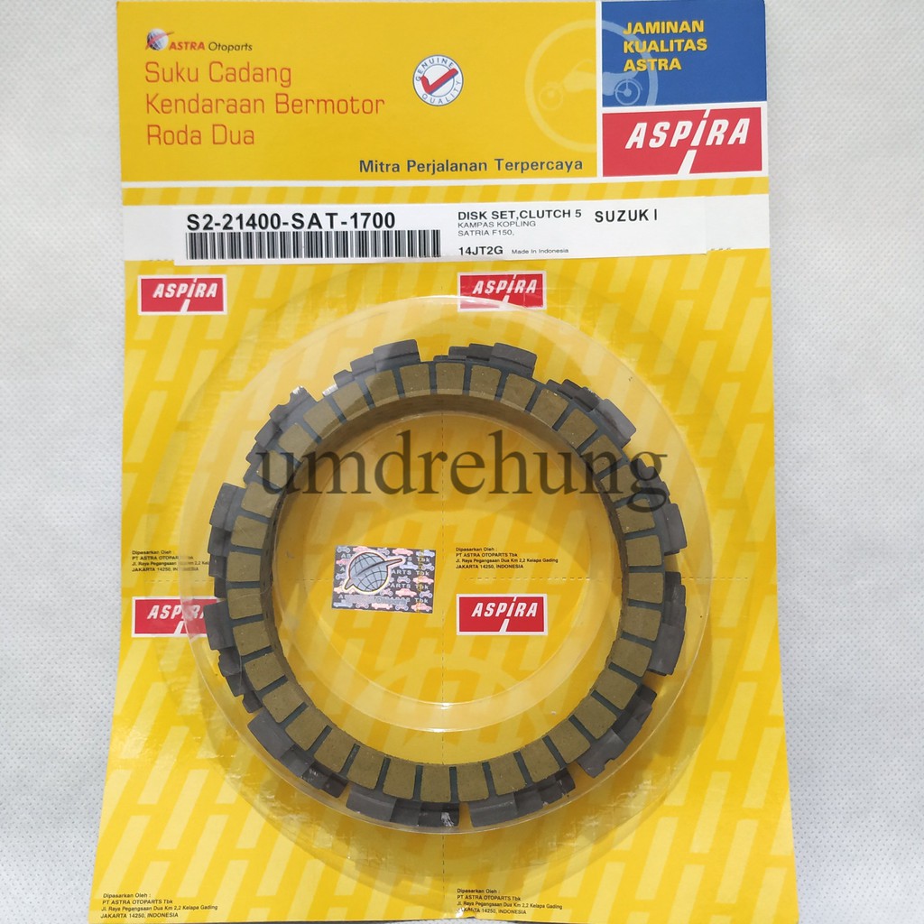 Kampas Kopling Set Aspira Satria FU 150