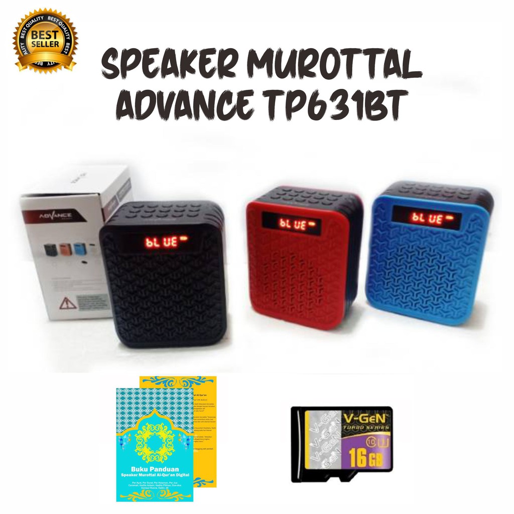 Speaker Murottal Advance TP631 Bluetooth 16GB