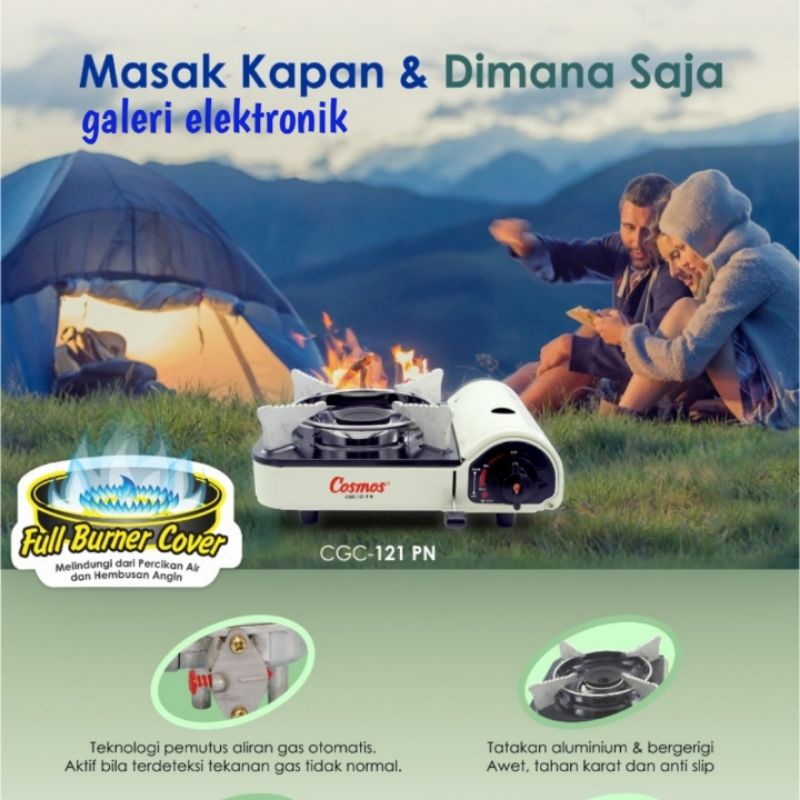kompor portable SNI Cosmos original CGC 121P/121PN