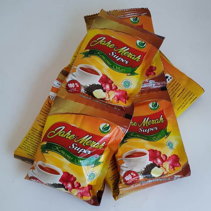 Jual Jahe Merah Super Kencono Sari Sachet Jahe Amanah Amanah Super Jahe Penghangat Tubuh