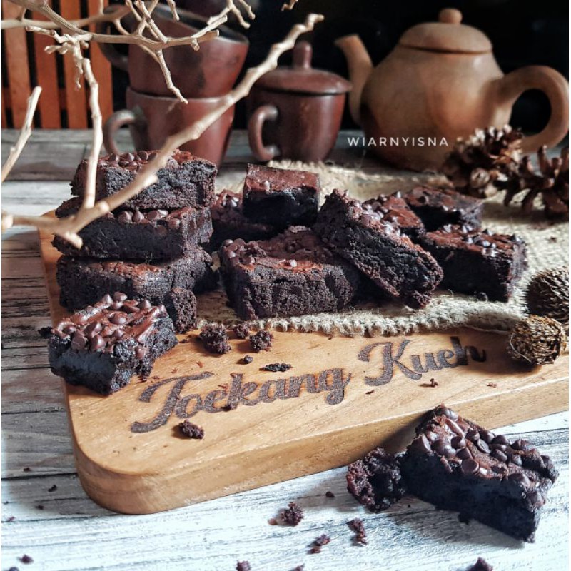 

Fudgy brownies, brownies panggang, fudge brownies