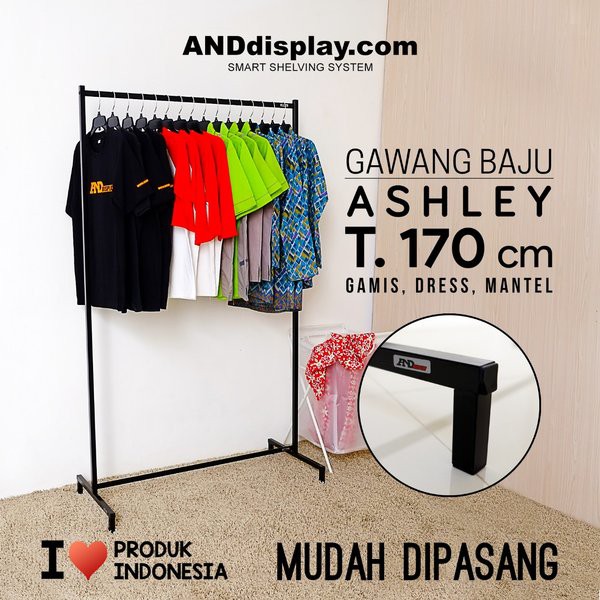 RAK GAWANG BAJU ASHLEY 170 - BAJU GAMIS - BAJU PESTA - BAZZAR - DISTRO - BUTIK - JEMURAN -