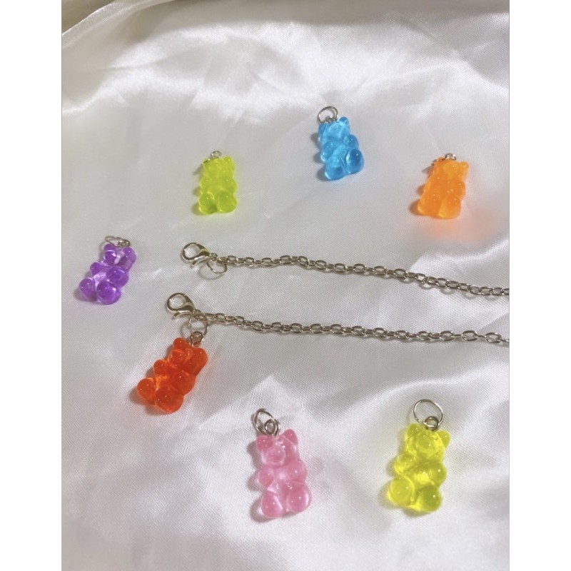 custom gummy bear gantungan masker / rantai masker / strap masker / lanyard masker / strap kacamata