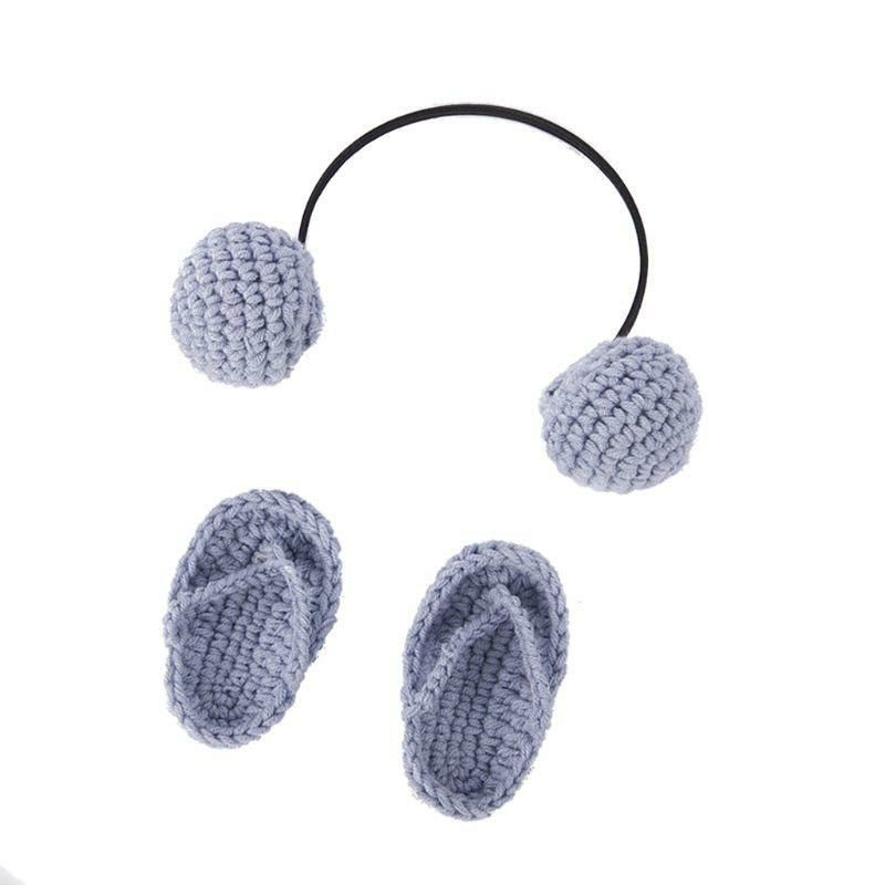 KOSTUM RAJUT SENDAL JEPIT+EARMUFF