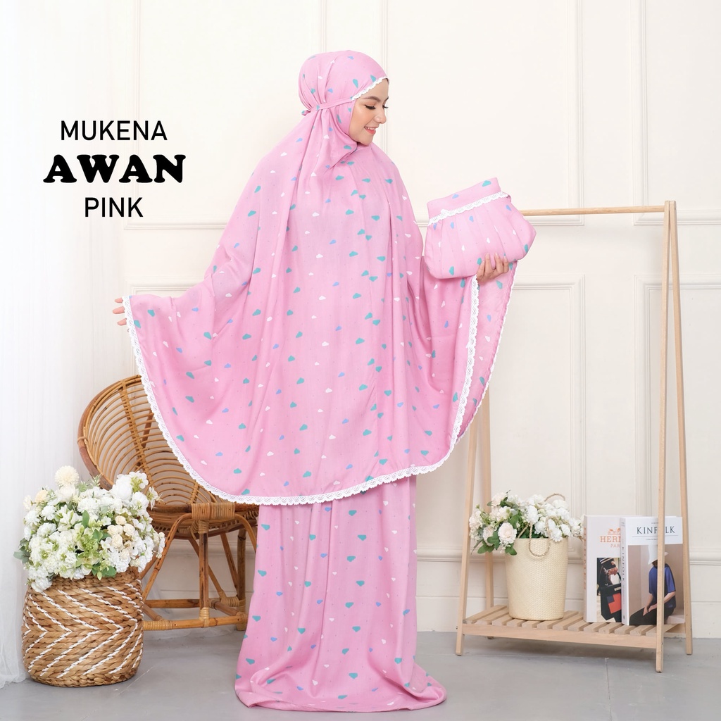 Mukena Rayon Dewasa Awan