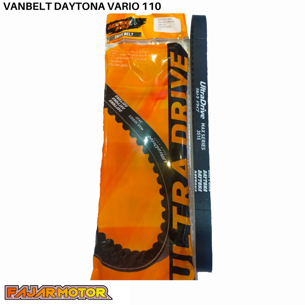 VANBELT V-BELT DAYTONA RACING ULTRA DRIVE VARIO 110 KARBU 4002