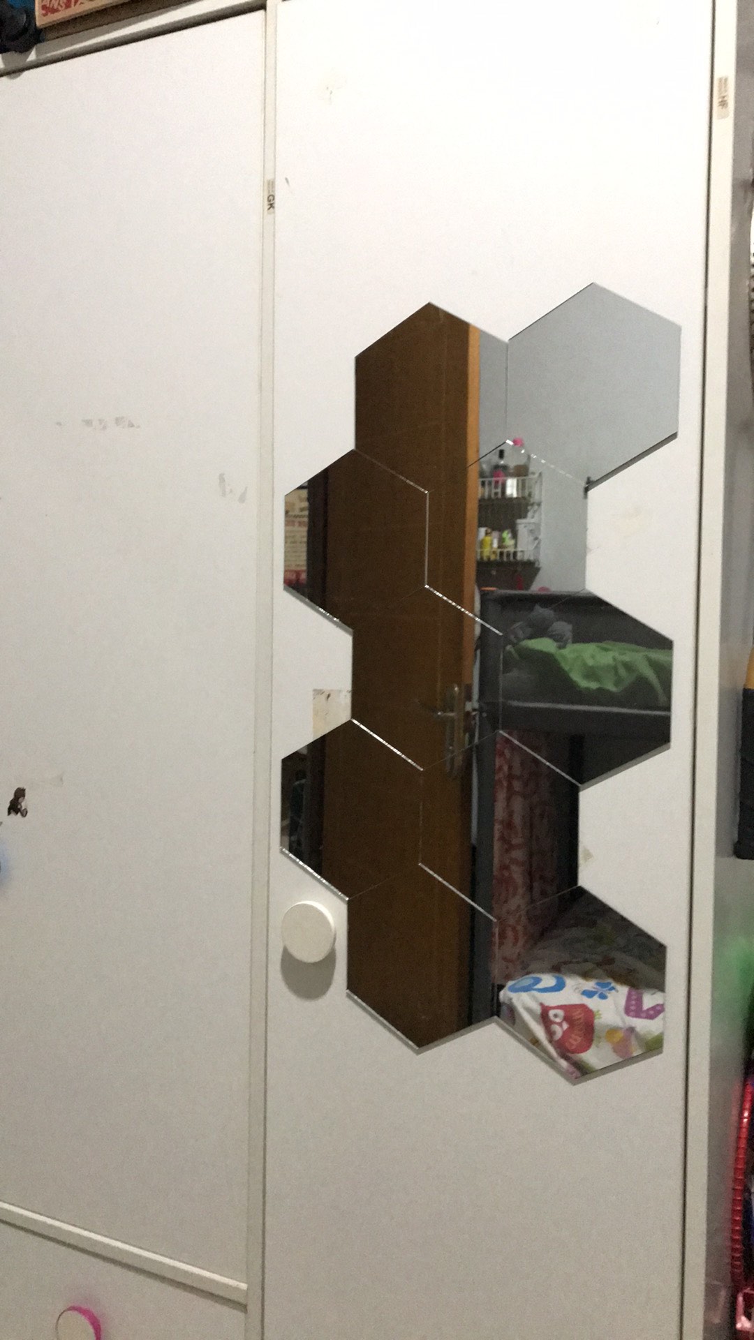 Kaca Promo.. Hexagon Mirror Tanpa Frame.. Cuman 6000.  Stok Terbatas Ya