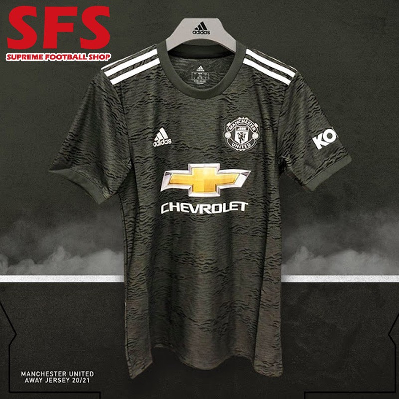 Sfs Kaos Jersey Sepak Bola Pria U Away Lengan Pendek 20 21 Shopee Indonesia