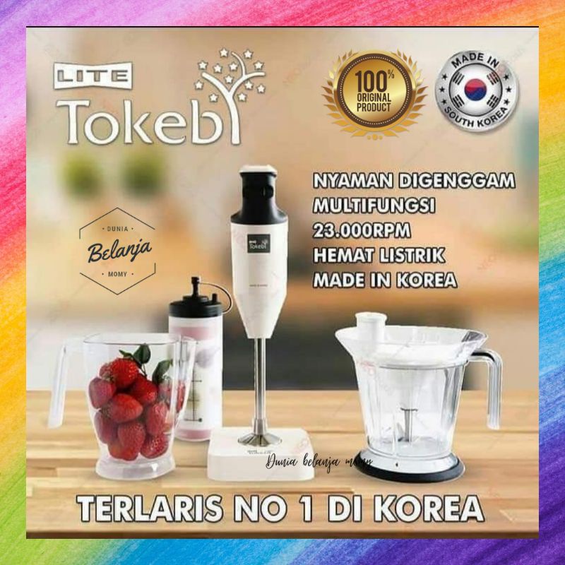 Hand Blender Tangan Serbaguna Multifungsi Made in Korea Tokebi Lite V330