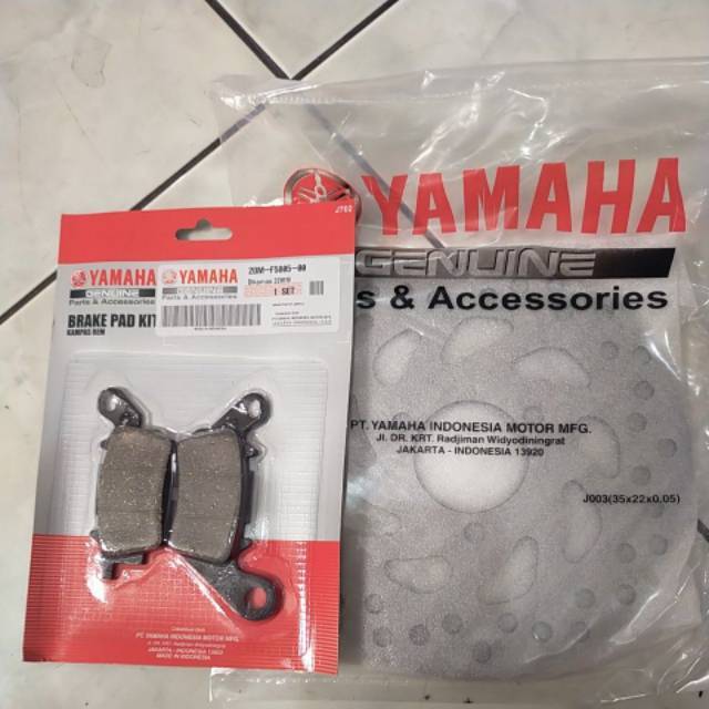 Piringan cakram depan+dispad Mio M3,fino fi,mio soul gt 125(54P-2BM)