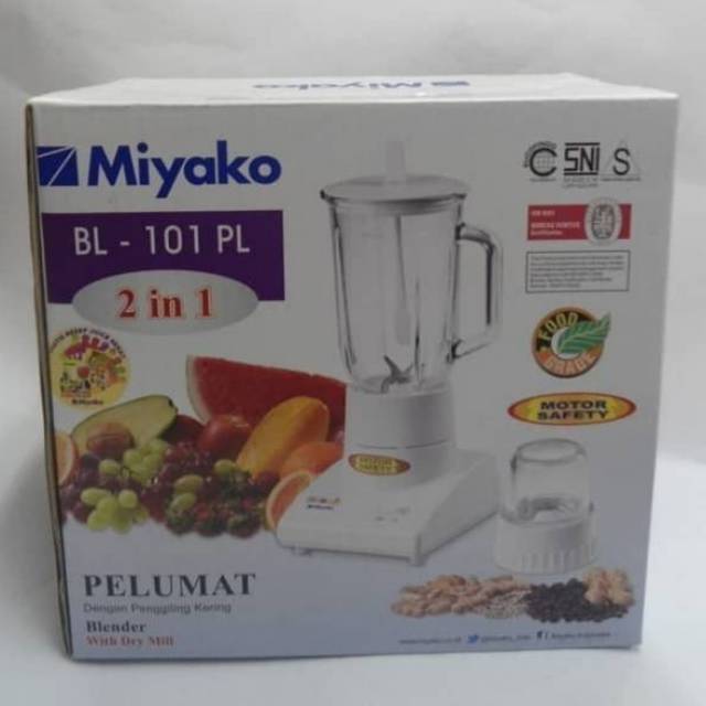 Blender Miyako BL-101PL 2in1 Garansi Resmi