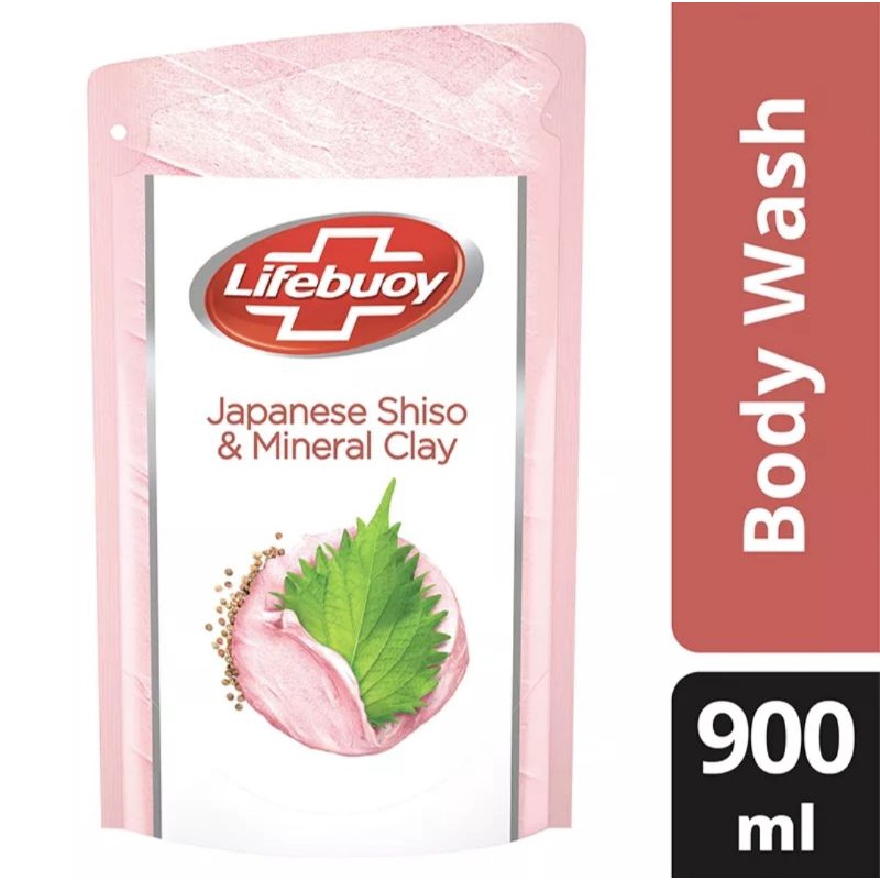 LIFEBUOY Body Wash Liquid Shiso & Mineral Clay 900ml
