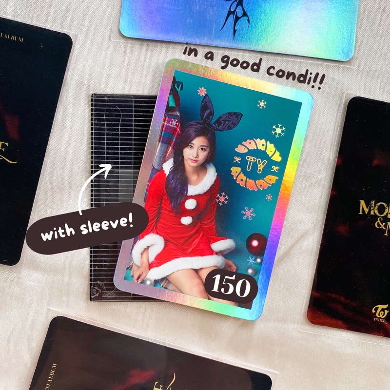 [BOOKED] OFFICIAL PHOTOCARD TWICE TZUYU XMAS HOLO WITH SLEEVE TCL 1