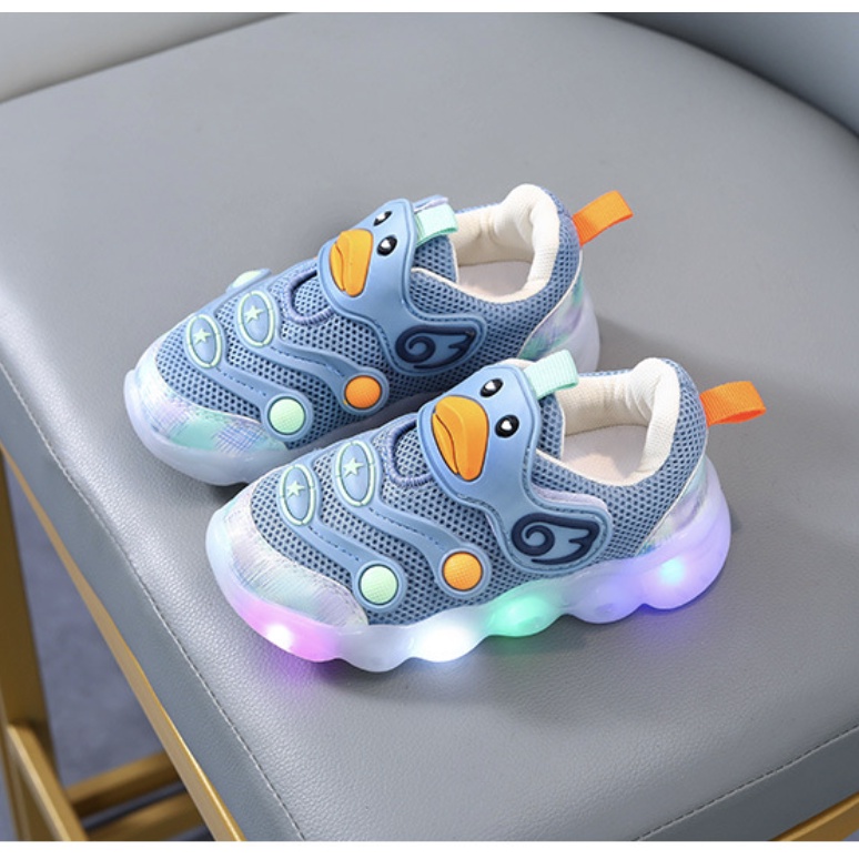 babyfit DUCKO sepatu sneakers anak cewek cowok sepatu lampu LED import gs-0515r