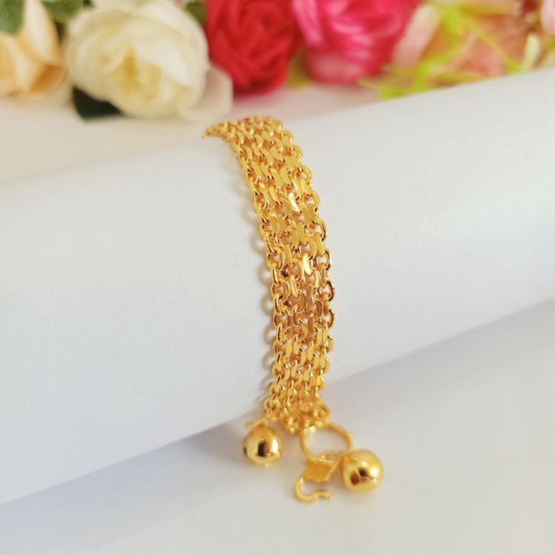 Gelang titanium model tikar/gelang fashion/perhiasan wanita