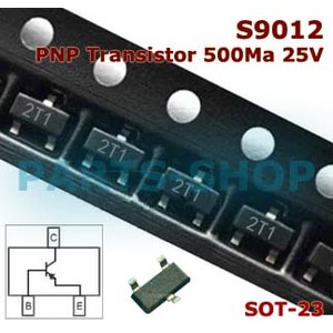 S9012 2T1 SMD PNP transistor 500mA 25v SOT-23 9012 C9012 FCS9012