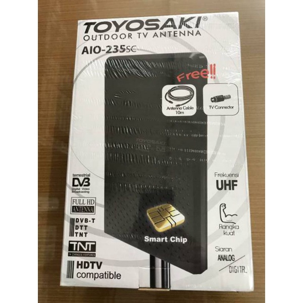 Antena Tv Indoor(Dalam)/Outdoor(Luar) Toyosaki Aio 235 sc Digital Analog