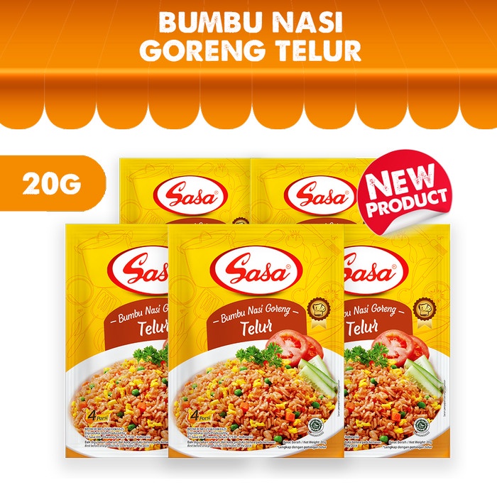 

Instan-Masak-Bumbu- Sasa Bumbu Nasi Goreng Telur 20Gr - 5 Pcs -Bumbu-Masak-Instan.