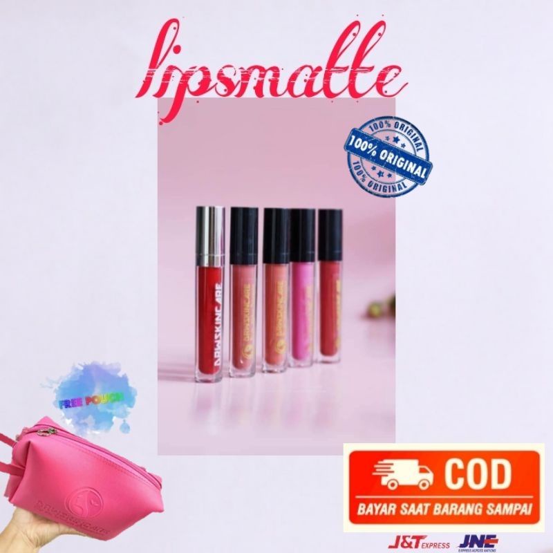 DRW SKINCARE LIPSTIK LIPS MATTE LIPSTIK MAKE OVER  ORIGINAL 100% TERLARIS BPOM