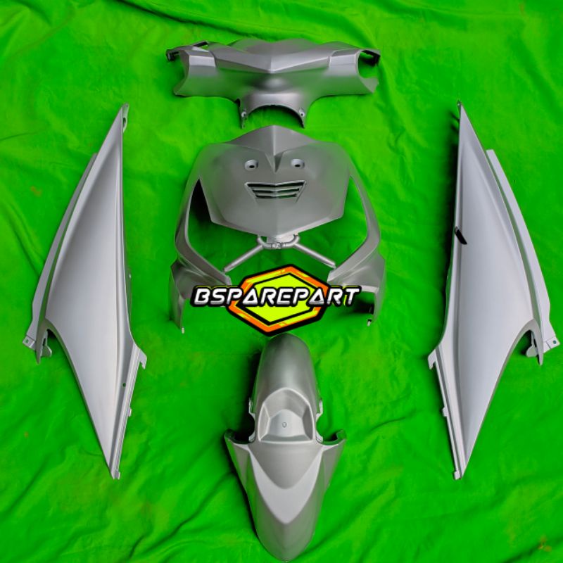 Cover Body Full Halus Beat Karbu Warna Silver 2008-2012