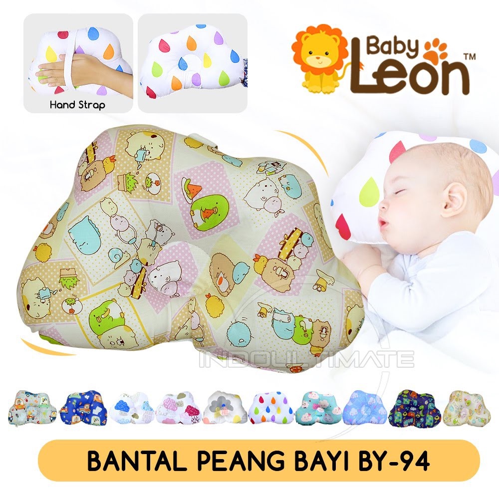 Baby Leon Bantal Peang Newborn - Bantal Bayi Motif Bolak-Balik