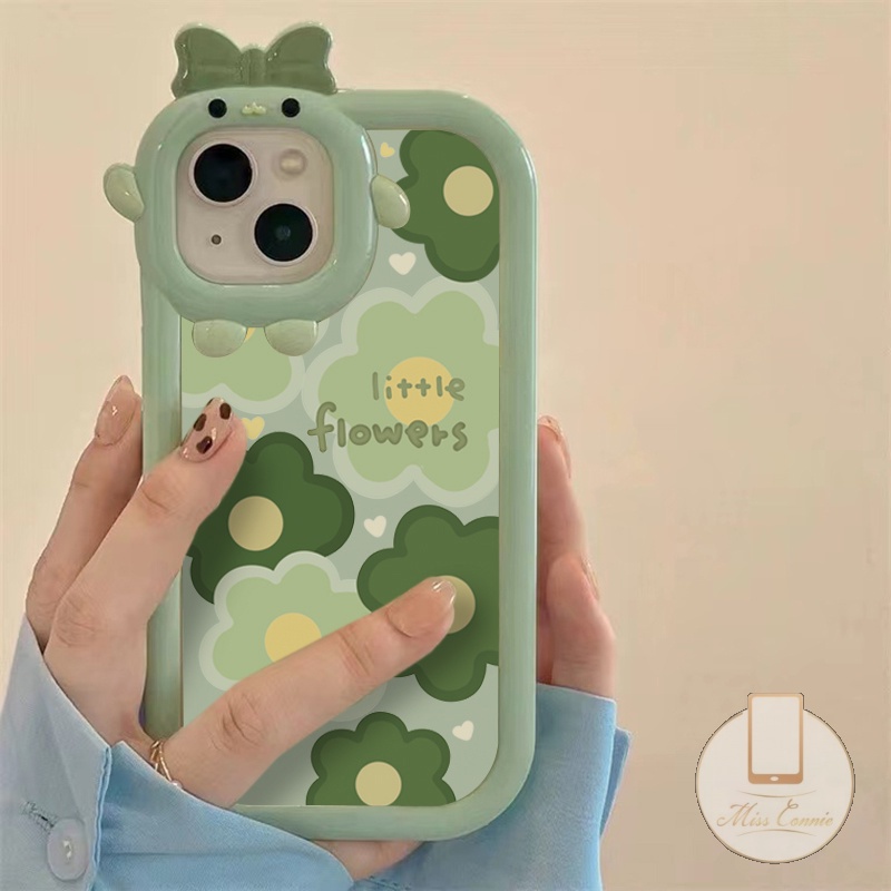 Soft Case Desain Bunga Monster 3D Untuk OPPO A55 A54 A17 A76 A16K A15 A77 A16 A5 A17K A53 A12 A5s A57 A77s Reno 7 5F 5 A74 A95 A7 A3s A12 A5s A16 A16N A2 A16E