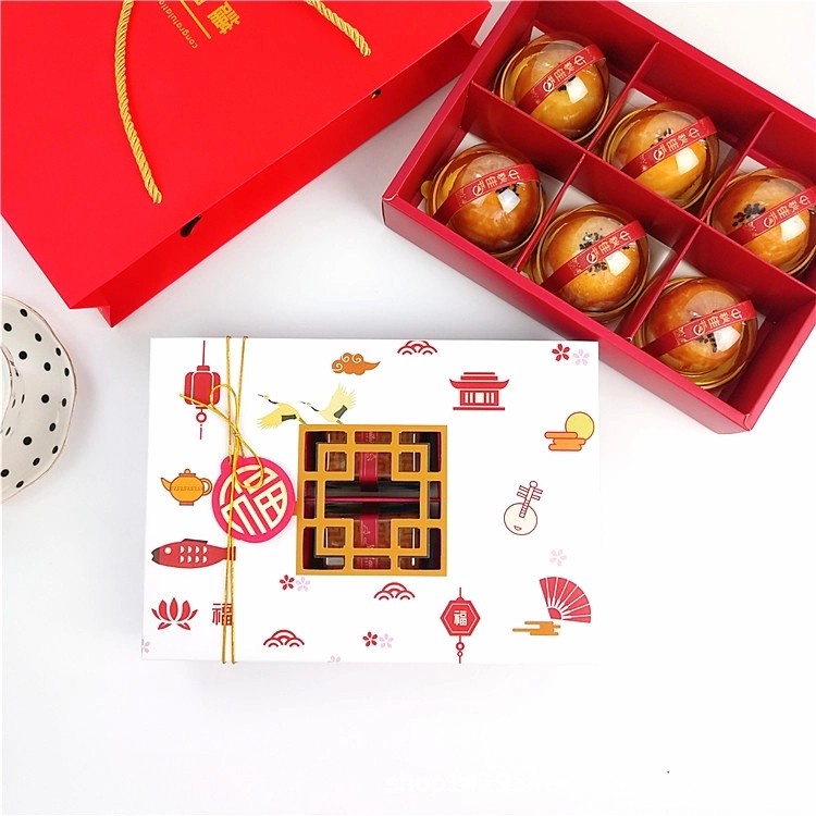 Kotak Kue Bulan Mooncake Set 6 Box Packing Kue Mooncake Murah Grosir