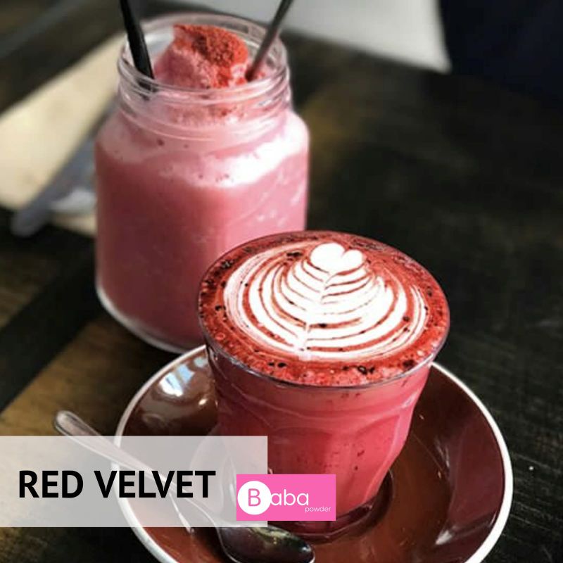 

Powder Minuman Bubuk Minuman Baba Powder Rasa Red Velvet 1kg