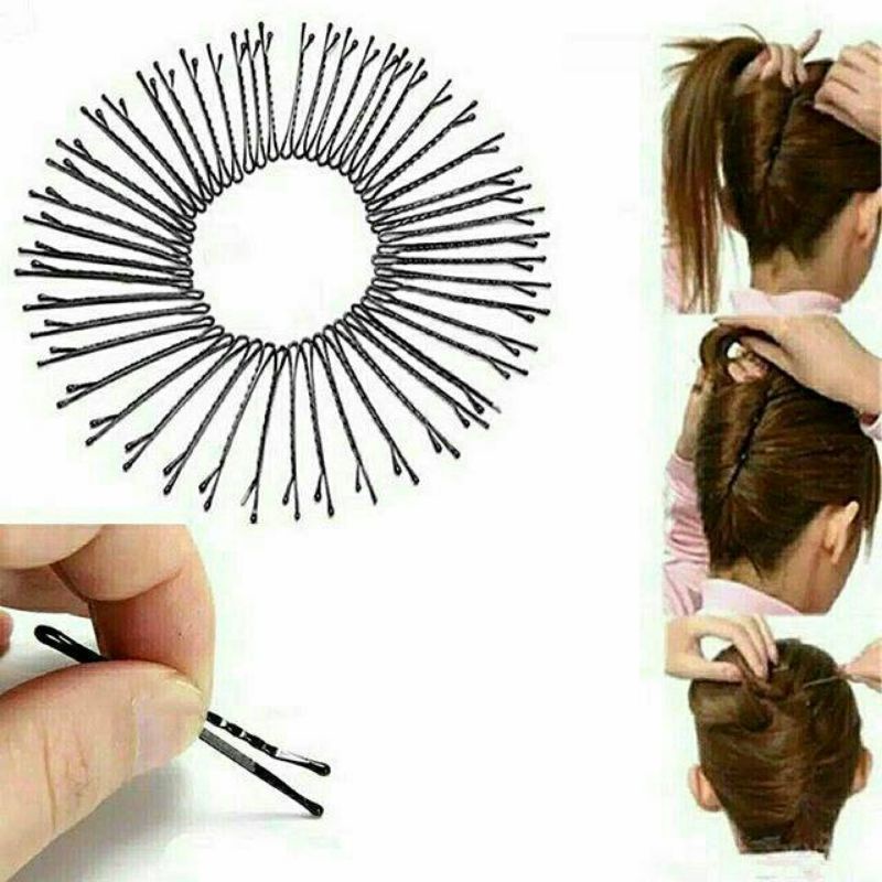 Bobby pins jepit lidi hitam kipas