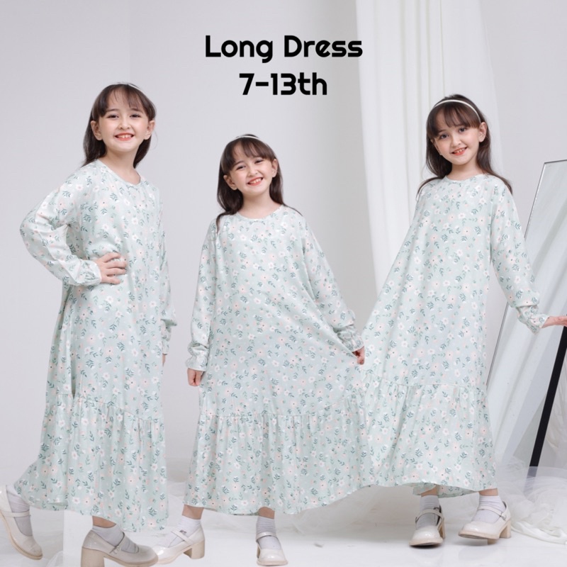 Gamis Anak 7-13th  Gamis Remaja Dress Anak Rayon Gamis Anak