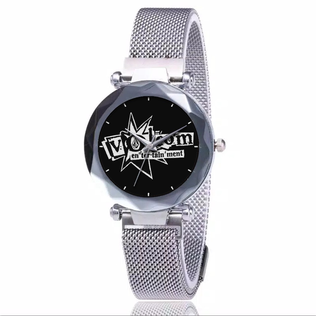 Jam Tangan Wanita Custom - VOLCOM Free Box &amp; Batre Cadangan