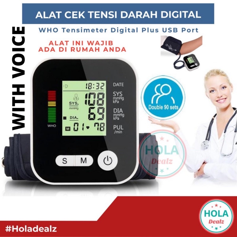 ALAT CEK TENSI DARAH DIGITAL TEKANAN DARAH OMICRON VOICE NON OMRON ORIGINAL