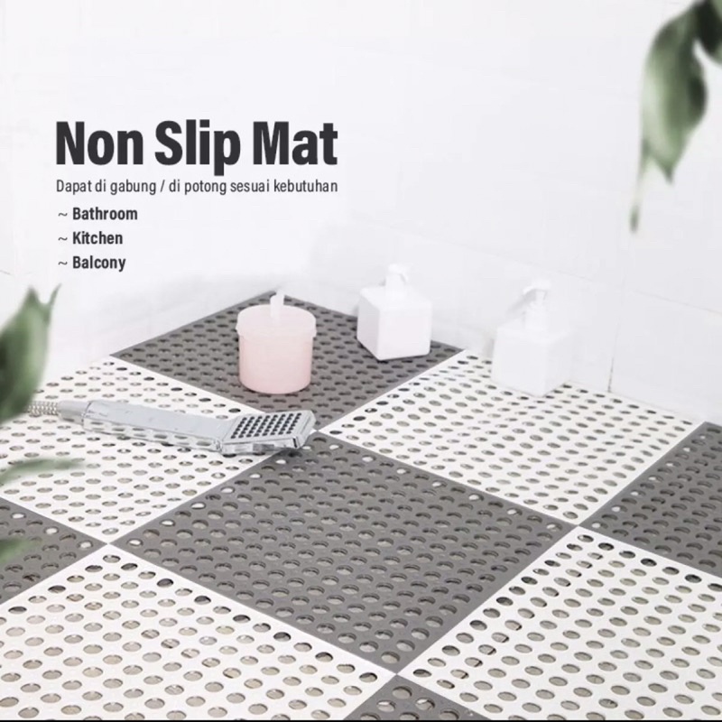 Karpet Anti Slip Kamar Mandi Alas Kamar Mandi Anti Licin Dapur Mat NonSlip 30x30 CM