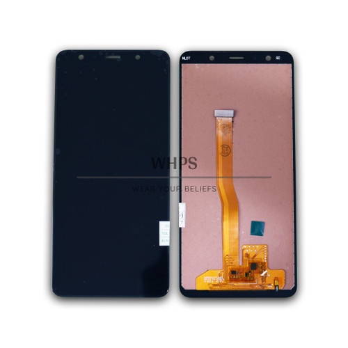 Layar LCD TS Touchscreen Fullset Samsung A7 2018 A750 OLED BLACK