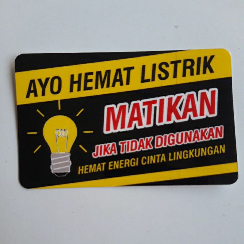 

Stiker Ayo Hemat Listrik