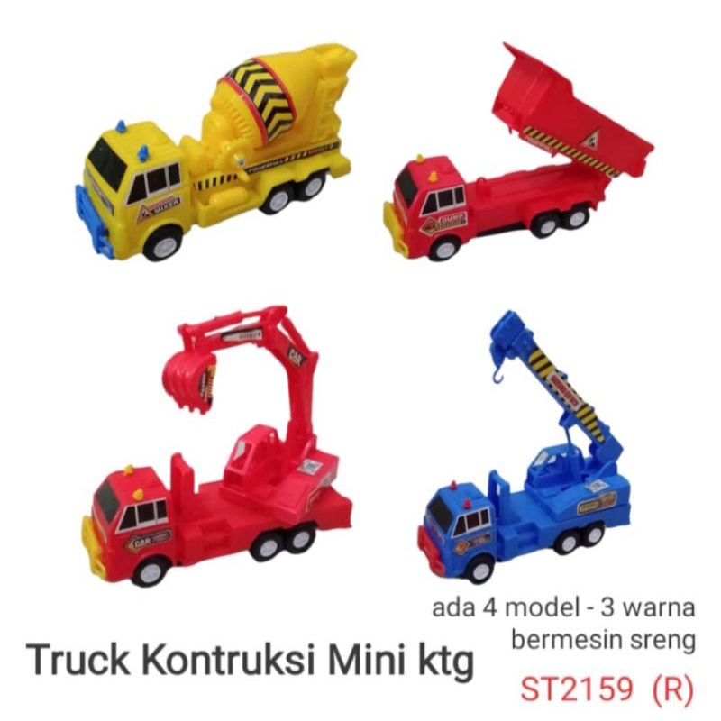 ST 2159 - Mainan Truk Konstruksi Mesin Pullback / Builder Truck FC ST2159