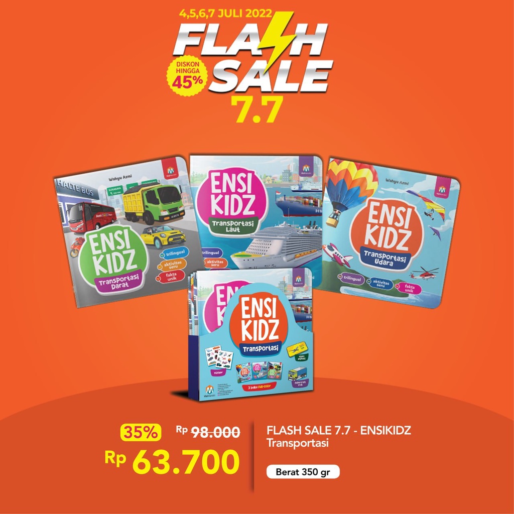 Bluescorner Books - ZiyadBooks - Ensikidz Transportasi Buku Cerita Mengenal Jenis Transportasi