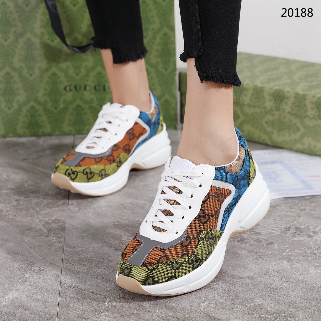 GC Women's Rhyton GG Multicolour Sneaker 20188 New