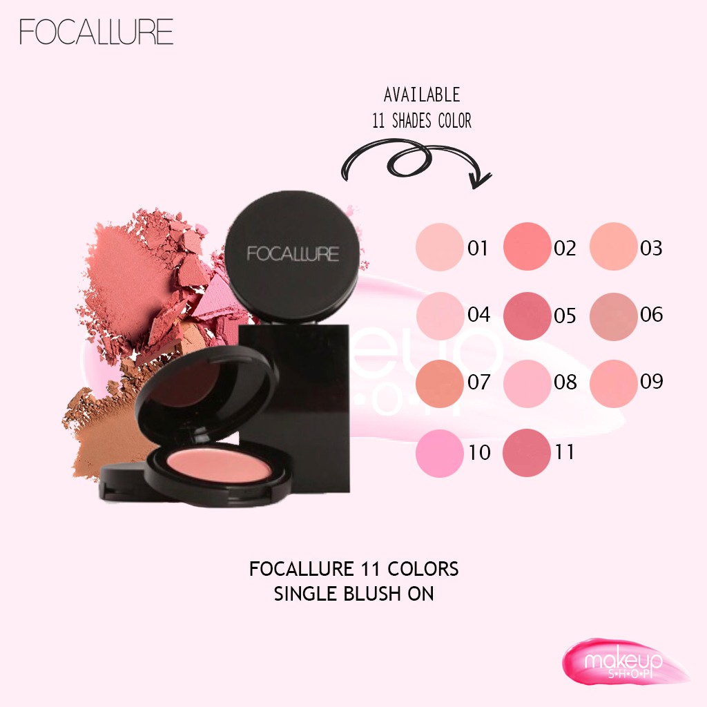 READY & ORI! Focallure 11 Colors Single Blush On FA25 FA 25