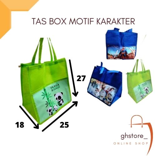 

Tas box karakter motif hadiah hampers ultah anak kecil tas ultah bagus ( lusin )