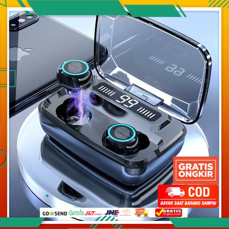 ZEBRA TWS Earphone Bluetooth 5.0 LED Touch Powerbank Dock 2000mAh M11