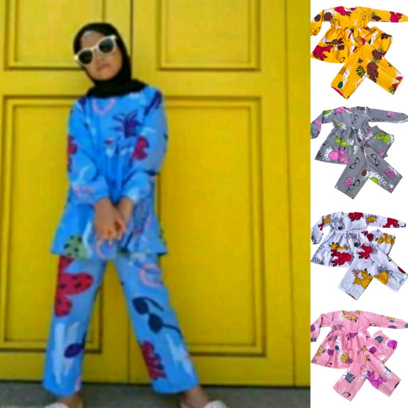 (COD) Set Kaktus Anak Usia 2-8 th (Pilih Warna)