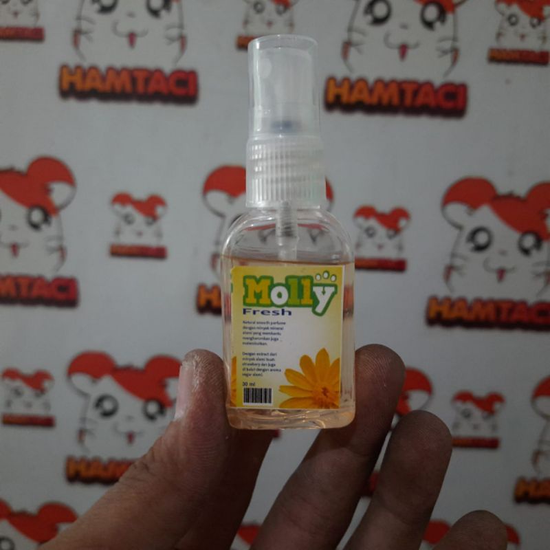 MOLLY FRESH PARFUME FLOWER 30ML UNTUK HAMSTER/GERBIL/SUGAR GLIDER