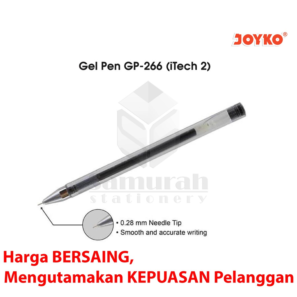 

Gel Pen Joyko I Tech 2 GP 266 / Pulpen GelPen ITech 2 GP-266 0.28 mm