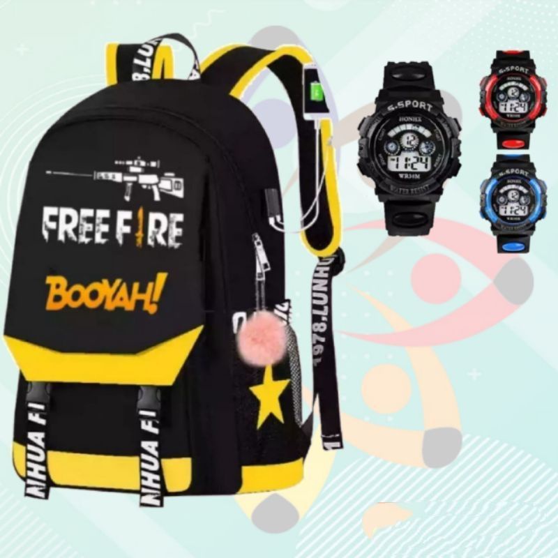 Free fire - tas sekolah anak laki laki SD TK karakter free fire ransel anak laki laki free fire tas 