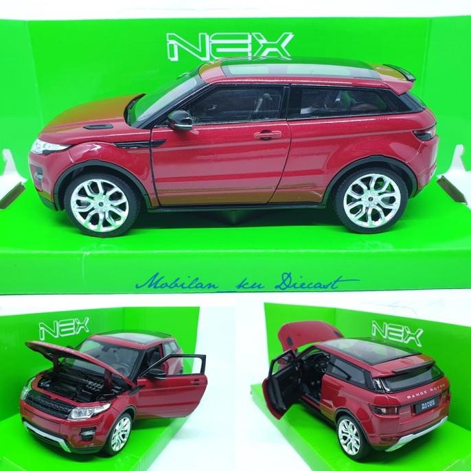 Diecast Land Rover Range Rover Evoque Welly Nex 1:24 Merah