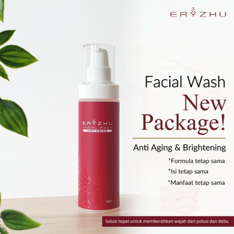 Facial Wash Sabun Cuci Muka Sabun Wajah Pembersih Wajah Brightening dan Anti Aging Eryzhu Skincare