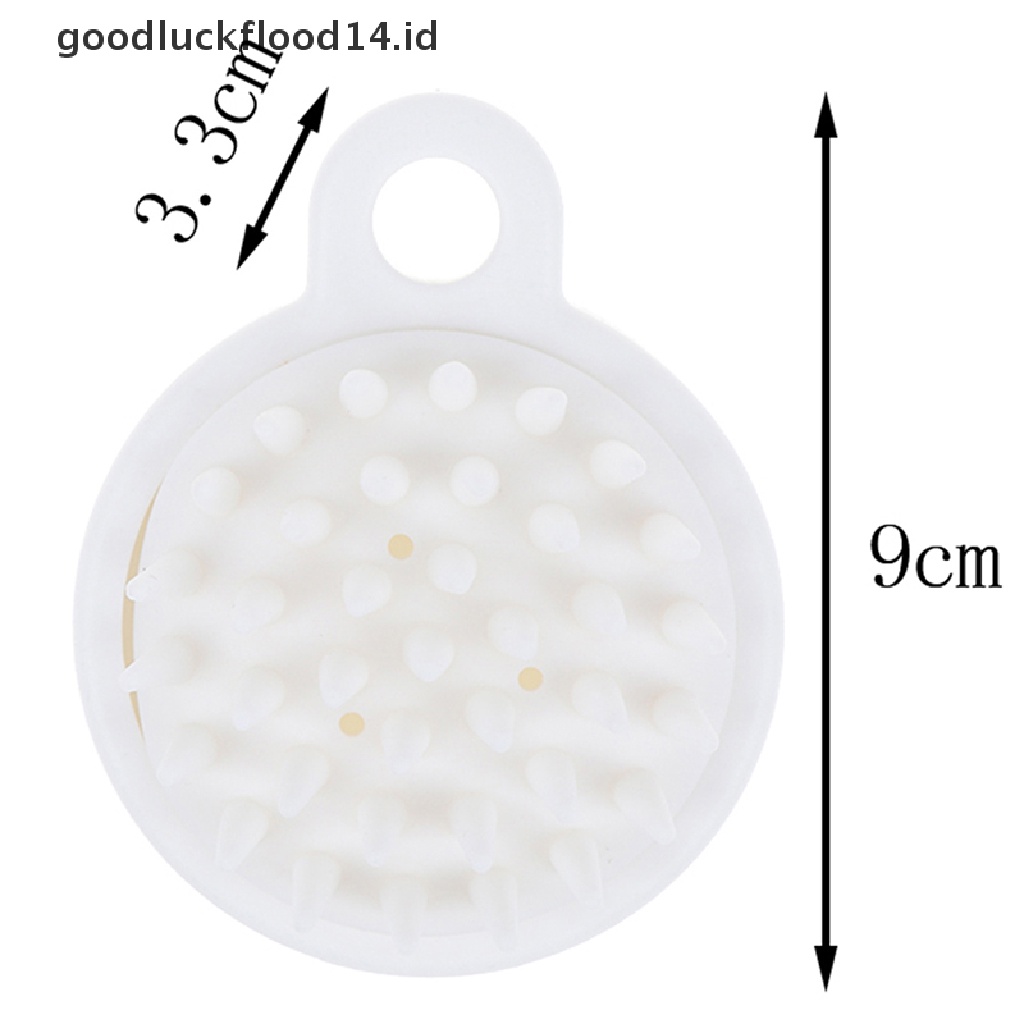 [OOID] Silicone Head Body Shampoo Scalp Massage Brush Comb Hair Washing Comb Bath Tool ID